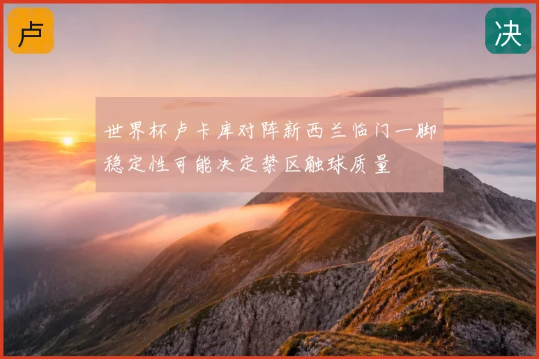 世界杯卢卡库对阵新西兰临门一脚稳定性可能决定禁区触球质量